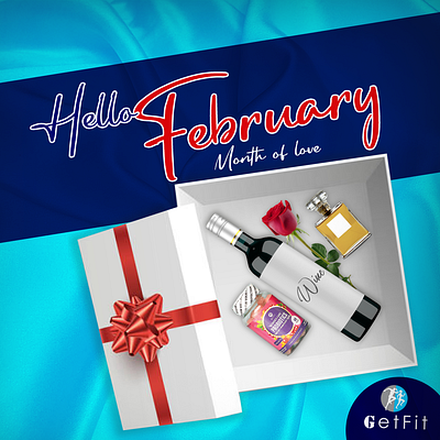 Happy new month design for Getfit design graphic design illustration