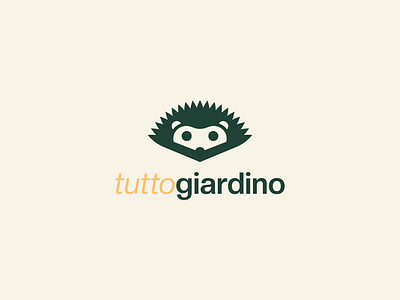 tutto giardino - Logo Redesign Proposal animal animal logo brand identity branding circular logo design gardening gardening logo gardening tools graphic design green logo hedgehog hedgehog logo logo logo design shop logo simple logo typography vector visual identity