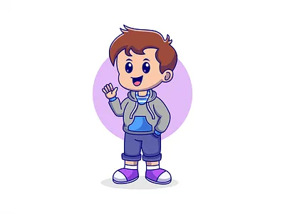 Boys Illustration Cartoon branding cartoon character cute design graphic design illustration logo