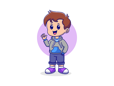 Boys Illustration Cartoon branding cartoon character cute design graphic design illustration logo