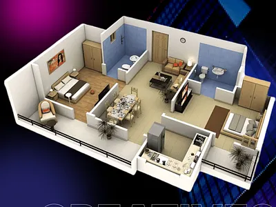A 3D Rendered Tour of a Two Bedroom Apartment 3d designs 3d graphics 3d max 3d render 3d rendering animation architecture design elevation illustration interactive interior design model modeling presentation realistic rendering simulation virtual tour visualization