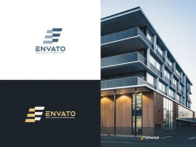 REAL ESTATE COMPANY LOGO.Flat & minimal grid adobe art brand identity branding building logo company concept creative design flat logo graphic design illustration letter e mark logo letter logo logo minimal real estate company logo unique logo vector website logo