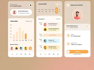 Appointment mobile app appointment app design medical app patient app patient engagement ui ui design uiux ux design