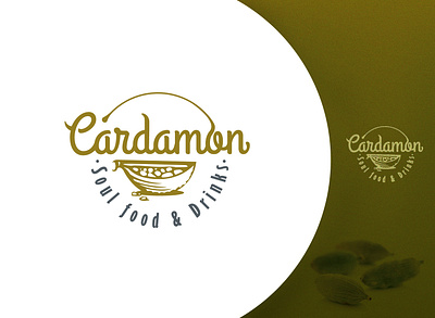 Cardamon branding design icon identity logo logos mark restaurant typography ventsislavyosifov