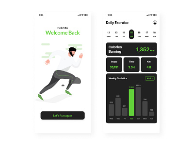 DailyUI041 Workout Tracker dailyui workout tracker