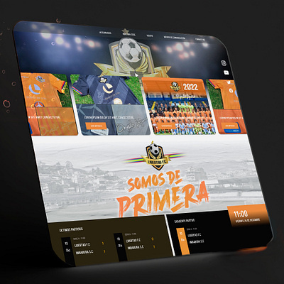 Libertad Futbol Club soccer sports ui ux