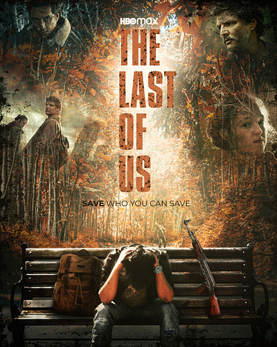 The Last Of Us Poster art graphic design hbo hbo max photo manipulation photoshop poster poster design series tlou zombie