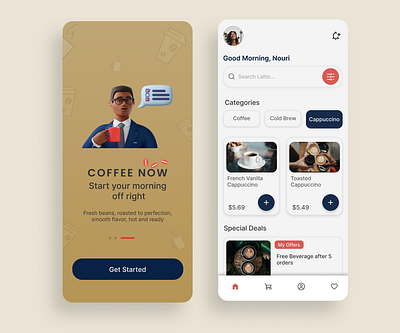 Want Coffee Now? app branding design graphic design logo typography ui ux