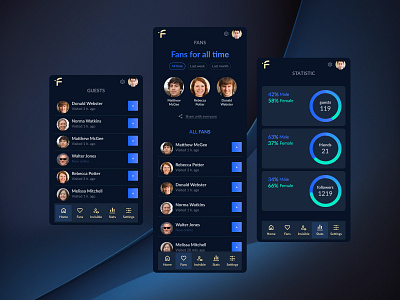 App design app deep blue design screen ui ux