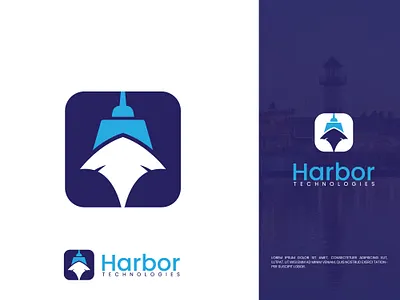 Barbor Technologies Business Logo Design brand design brand identity business logo california dubai graphic design harbor logo illustration logo logo design professional ship logo technologies logo texas us