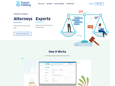 Expert Finding Web Design app branding digital illustration information architecture interface job board legal membership online community start up tech ui user journey ux web design website wireframe