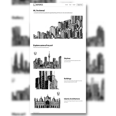Isotope A portfolio architecture art branding clean design figma framer logo minimal portfolio web design website
