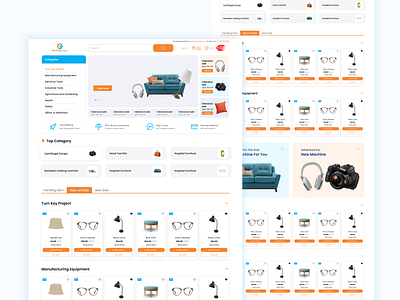 Ecommerce website branding ui
