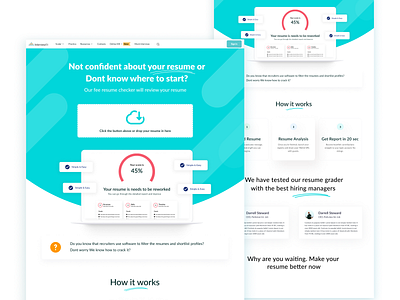 Resume Grader Website ui