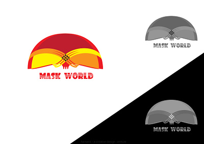 logo - MASK WORLD branding design graphic design harsenk design harsenk logos logo logo design mask world logo