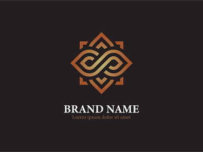 Infinity Flower Ornament Logo abstract branding design floral lettermark logo luxury minimalist modern monogram ornament unique