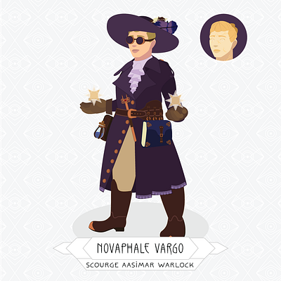 D&D Character Commission illustration vector vector illustration
