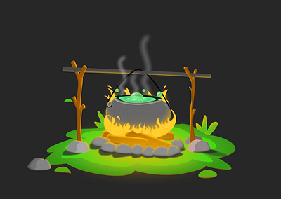 Campfire - Figma illustration design figma illustration ui vector