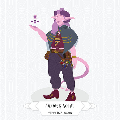 D&D Character Commission illustration vector vector illustration