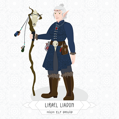 D&D Character Commission illustration vector vector illustration