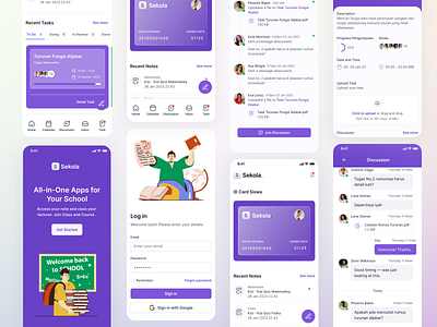 Sekola App design education guru pendidikan school sekolah siswa teacher uxuidesign uxuidesigners