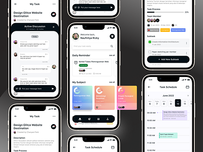 Task Management App chat discussion dribbble management app mobile mobile app mobile design school task management task management app ui ui design ui designer uiux uiuxdesign user interface user interface design ux ux design ux desiner