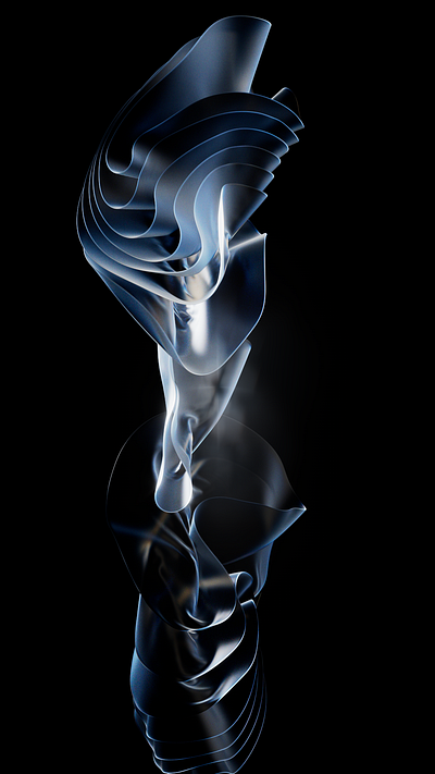 Translucent. 3d animation motion graphics