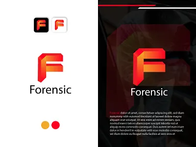 Forensic Logo| Text Logo| Modern Logo| Letter Logo| branding business logo design logo maker minimalist logo modern logo