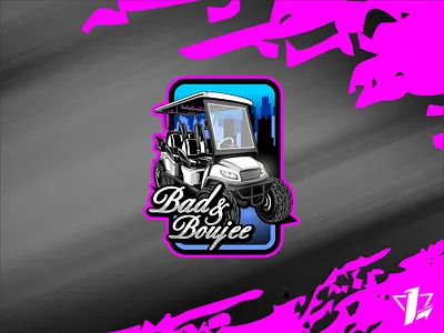 Bad & Boujee bad big bigtires boujee branding cart city design designer flat design golf golfcart illustration lighting logo logo sport mascot tires ui vector