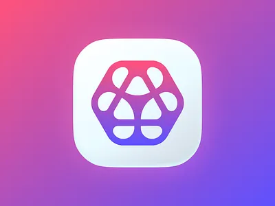 Neuron! app brain brand brand identity branding figma gradient icon icons illustration logo mark mobile network neuron saas smart soft symbol violet