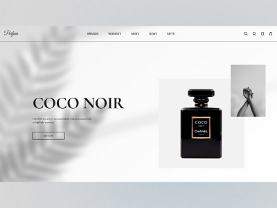 Perfume Website Design / Main Page 2023 design dribbble ecommerce mainpage parfum trend ui ux website