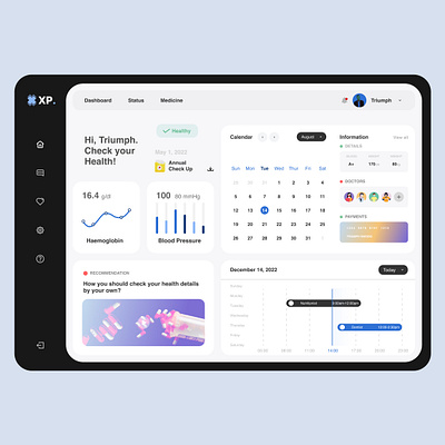 Medical app dashboard dashboard doctor app medical app medical dashboard medical website patient app ui design uidesign uiux ux design