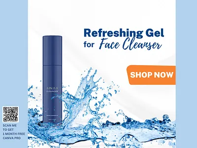 SKIN CARE TEMPLATE advertisement branding canva design graphic design media social post poster product promote skin care