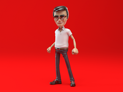 Jonas is ready 3d 3d character 3d illustration cgi character character design cinema4d illustration redshift3d render