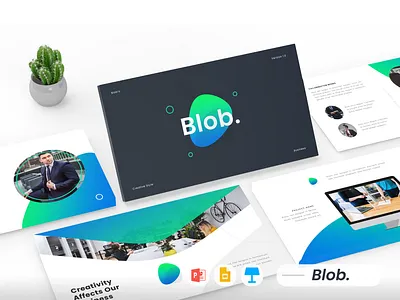 Blob - Creative Business Presentation business creative google slides keynote powerpoint presentation presentation template slide ui ux
