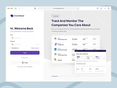 Login Page - Redesign action chart create account data data visualize field finance form input input field login modal password register sign up signup web web design website widgets