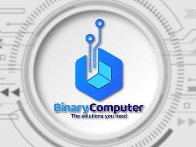 Binary Computer Logo done for Social Media Page by Ansar Ahmad on Dribbble