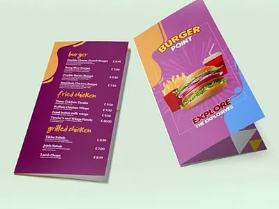 Roll Fold Leaflet Printing UK | MenuMa Print roll fold leaflets design