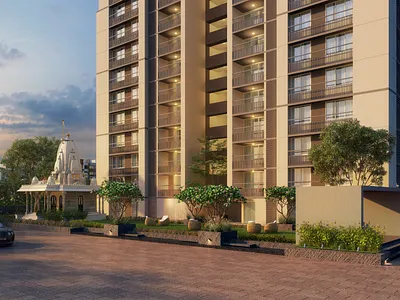 Realistic View of 3D Rendering Residential Apartment Exterior 3d animation studio in ahmedabad 3d walkthrough companies 3danimation 3darchitecturalwalkthrough 3dexteriorrendering 3drenderindservices