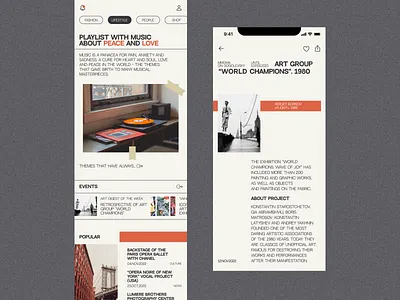 App for online magazine android app design figma graphic design interface ios magazine minimal mobile mobile design ui user user inerface ux