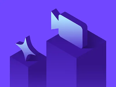 Isometric star branding camera chart design future illustration isometric look marketing minimalism online star