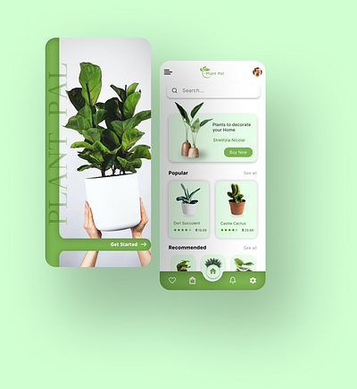 Plant Pal - Plant Shopping App UI app ui greenery plant app plant app ui plants shopping app ui ui ui design ux ux design