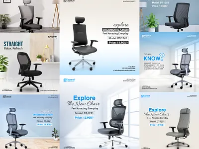 Corporate office chair social media creative ads design ad ads branding corporate office chair creative ads design creative design design graphic design illustration image retouch logo photo edit social media vector