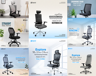 Corporate office chair social media creative ads design ad ads branding corporate office chair creative ads design creative design design graphic design illustration image retouch logo photo edit social media vector