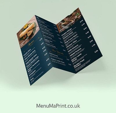 Z Fold Leaflet Printing UK | Z Fold Leaflets | MenuMa Print z fold leaflet printing uk