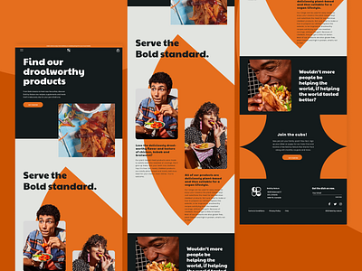 Mordern Landing Page Design animation branding design food food landing page graphic design landing page motion graphics ui ux