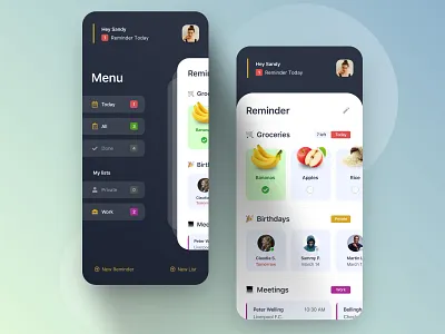 // Apple REMINDER APP // UX/UI Redesign Concept apple concept design digital interface reminder app todo ui ux