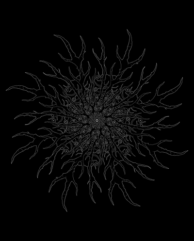 Wendigo chaos cosmic cosmic horror creature cthulhu design devil elder god illustration logo