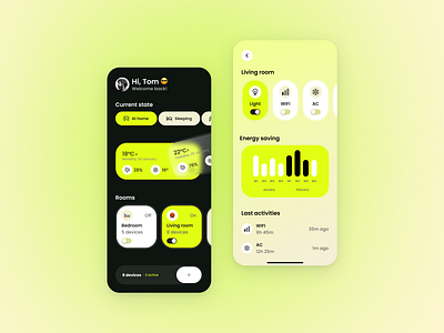 Smart home app concept app design figma smart home ui ux