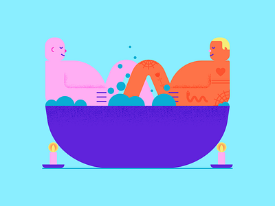 Bubblebath bath branding bubbles chill design graphic design illustration illustrator shapes tattoo vector zen